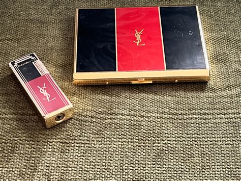 1980 ysl lighter|Vintage 1980s Yves Saints Laurent Lighter .